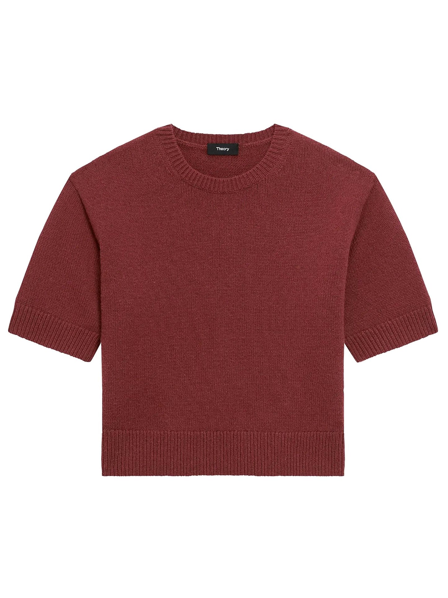Cashmere Crop Tee-Sweaters-Uniquities