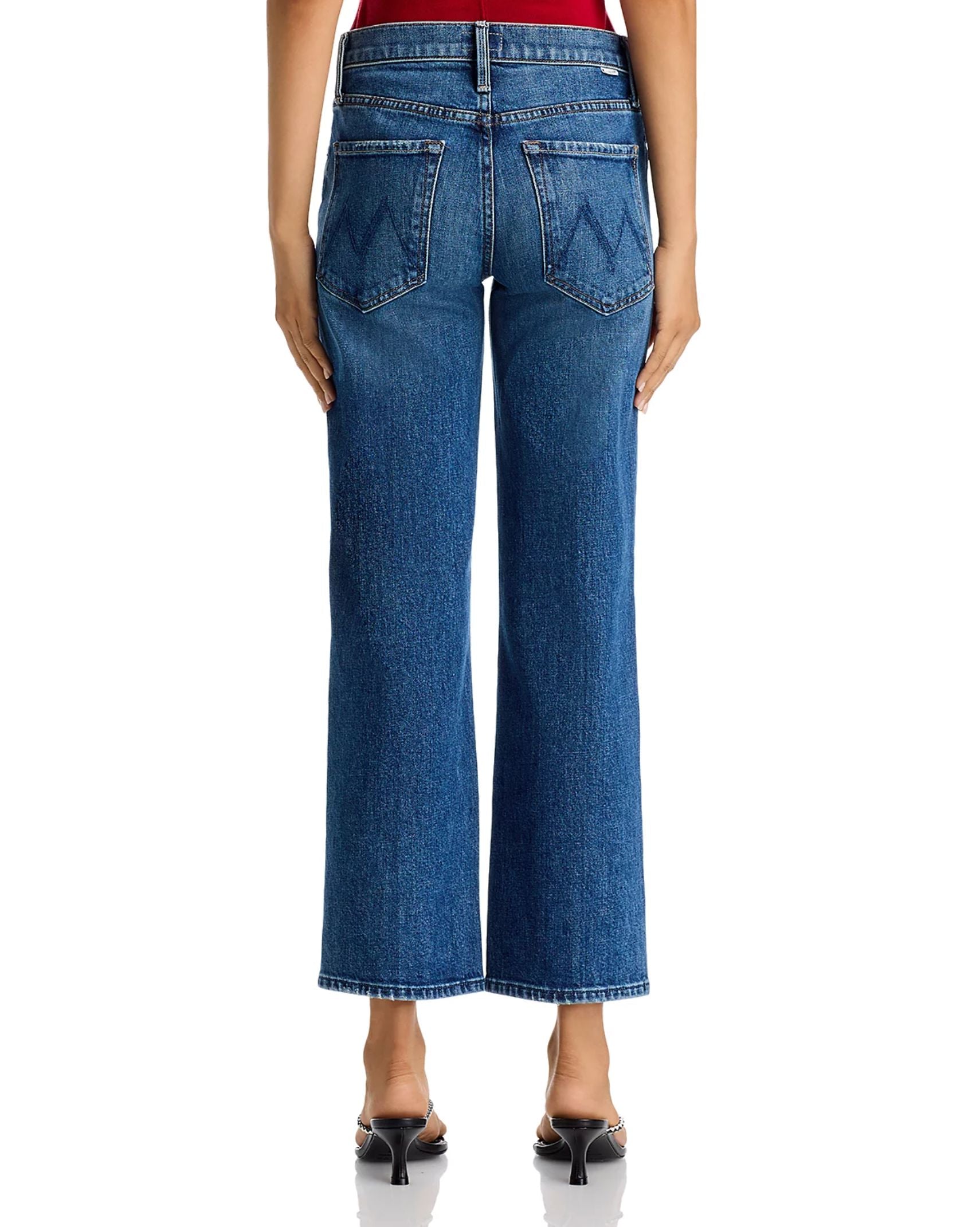 The Mid Rise Rambler Zip Ankle Jeans-Denim-Uniquities