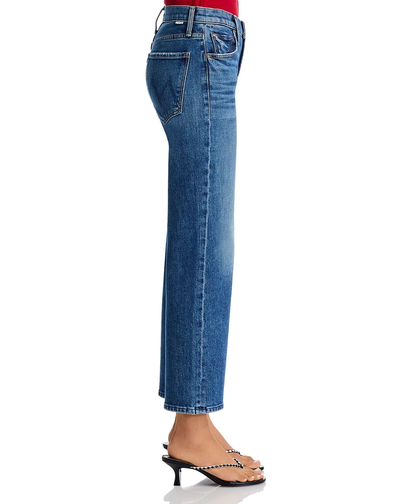The Mid Rise Rambler Zip Ankle Jeans-Denim-Uniquities