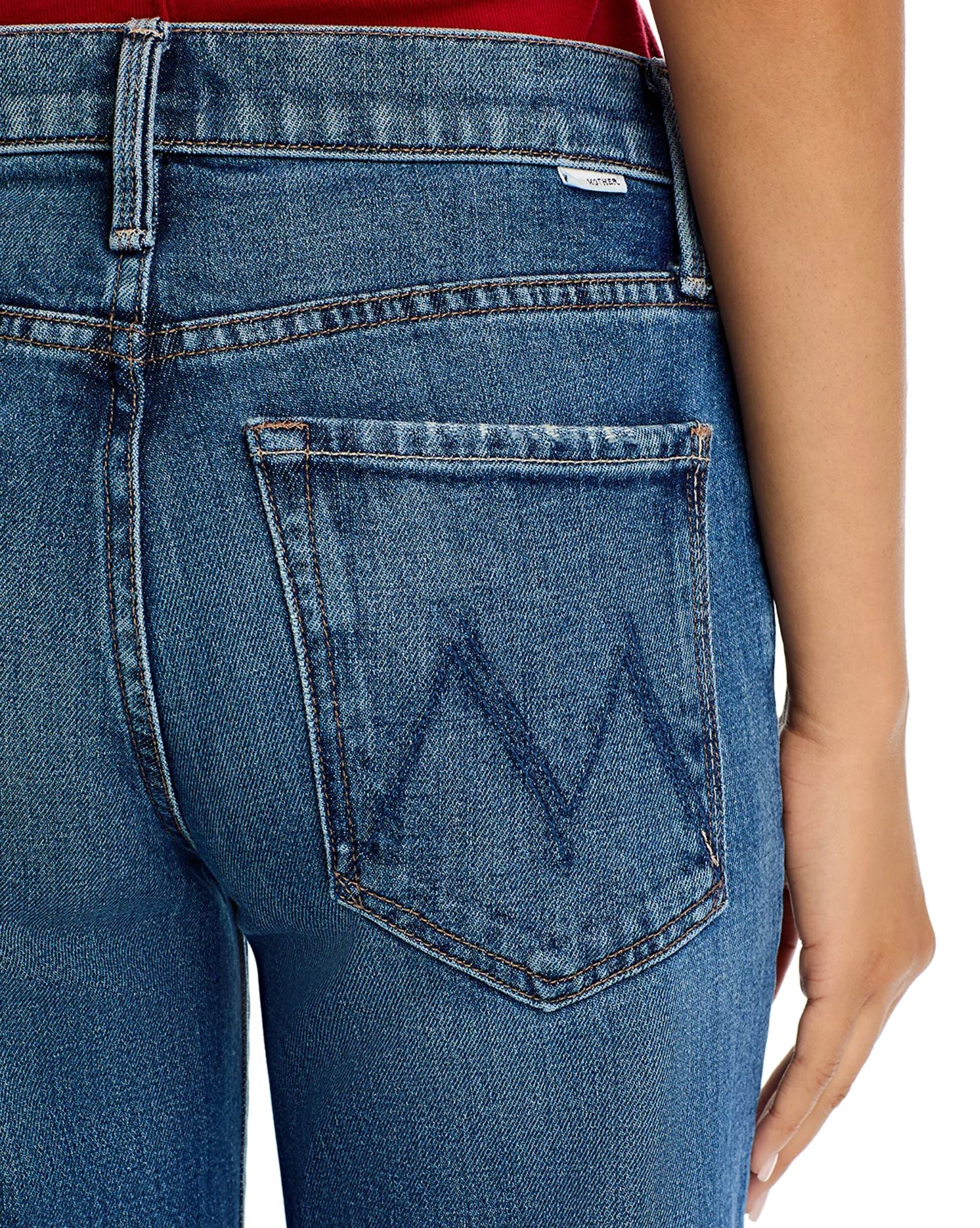 The Mid Rise Rambler Zip Ankle Jeans-Denim-Uniquities