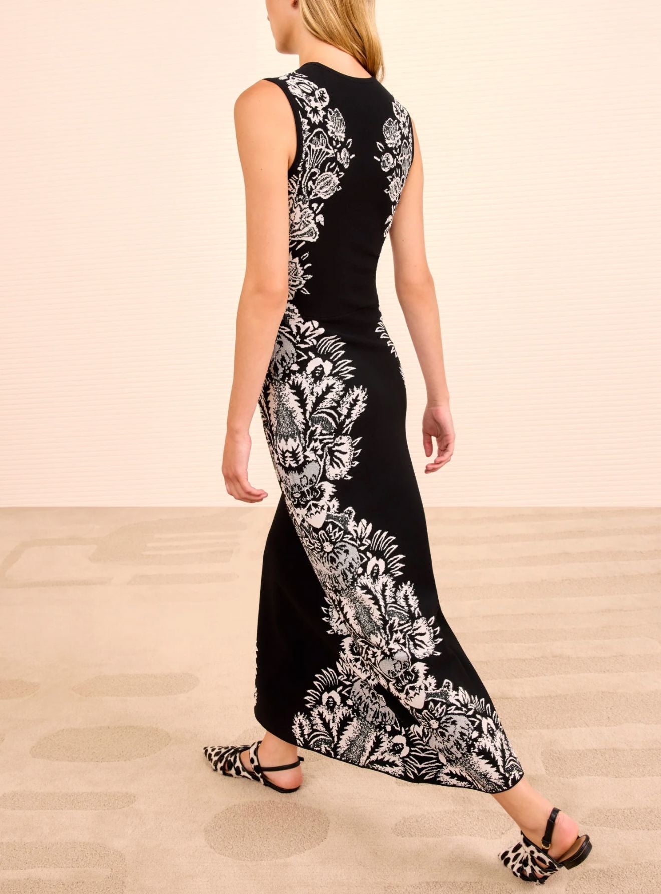 Liana Printed Knit Dress-Dresses-Uniquities