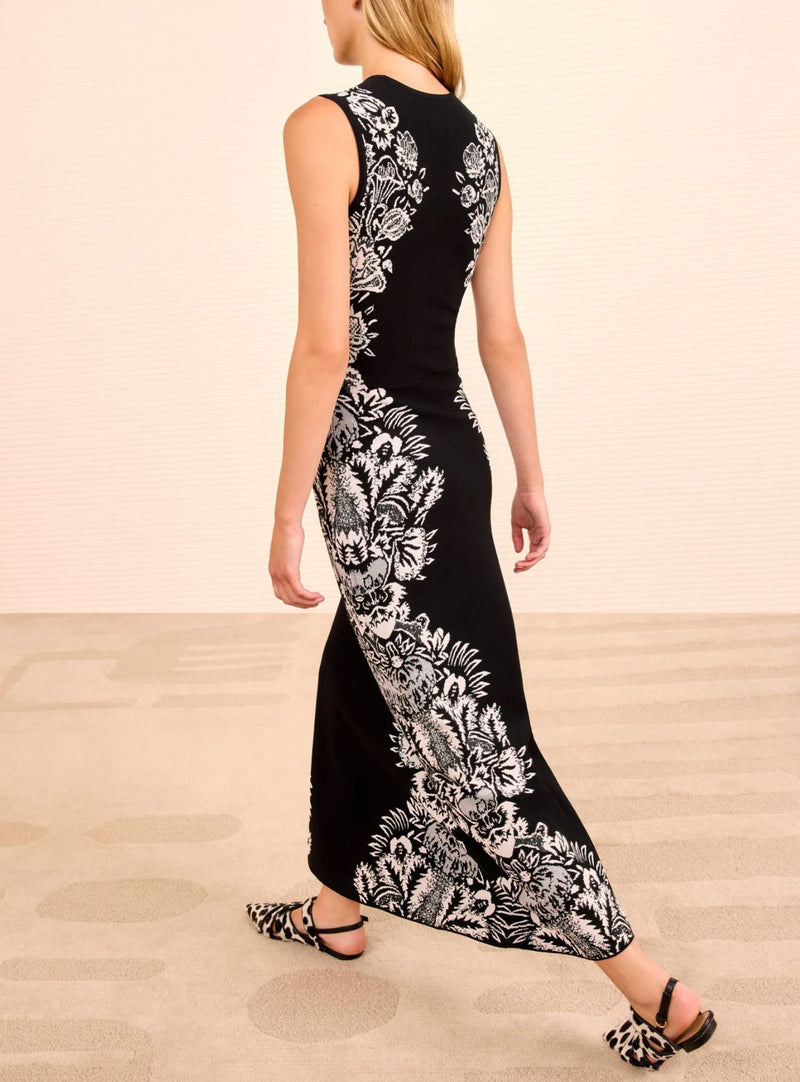 Liana Printed Knit Dress-Dresses-Uniquities