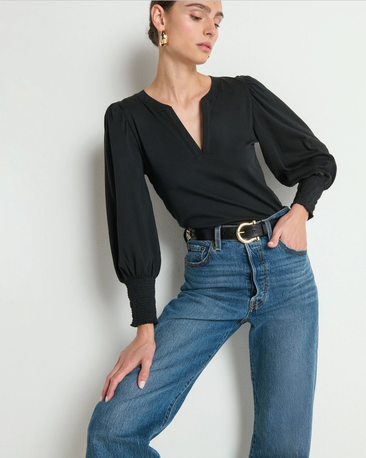 Flora Peasant Tee-Tops/Blouses-Uniquities