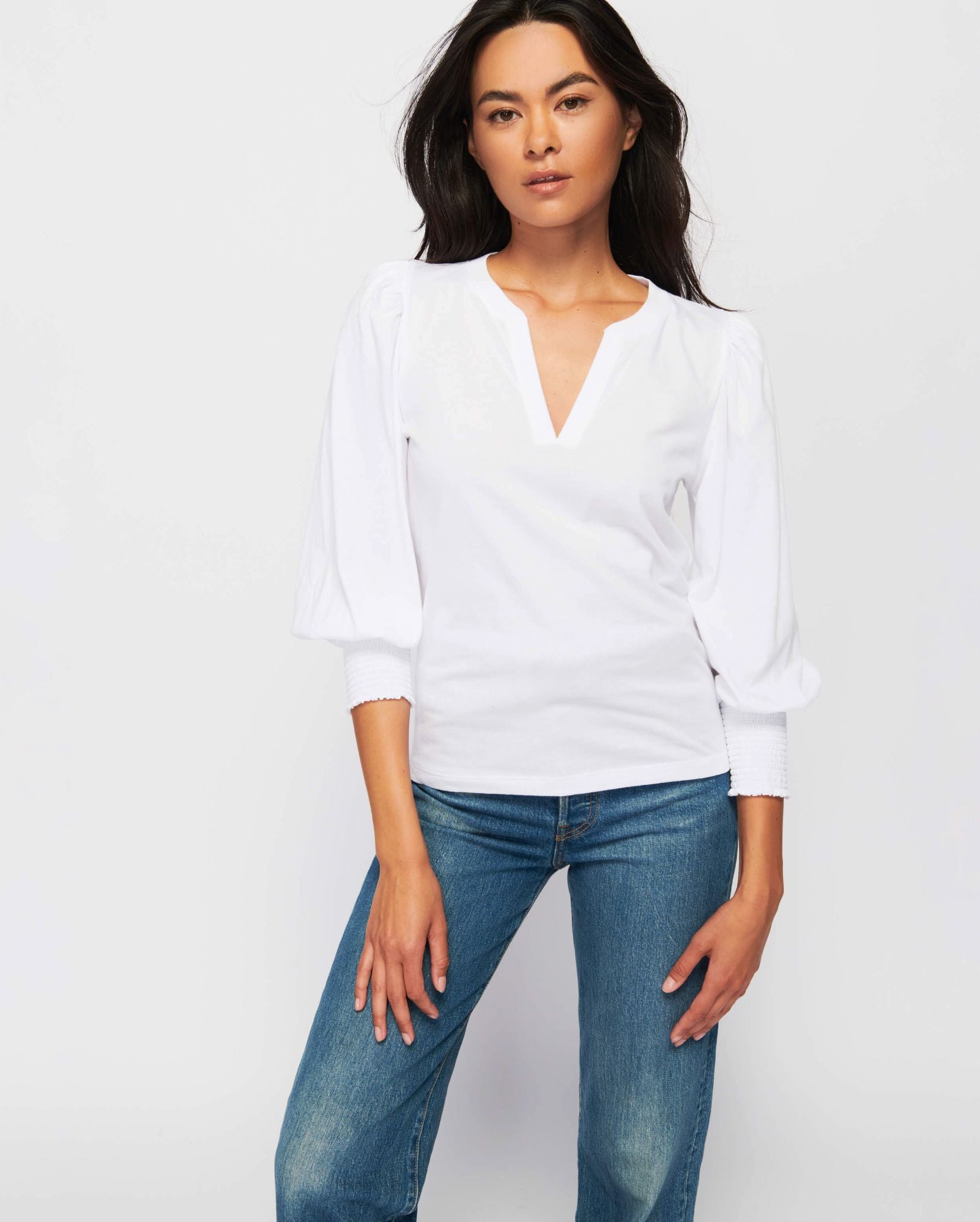 Flora Peasant Tee-Tops/Blouses-Uniquities