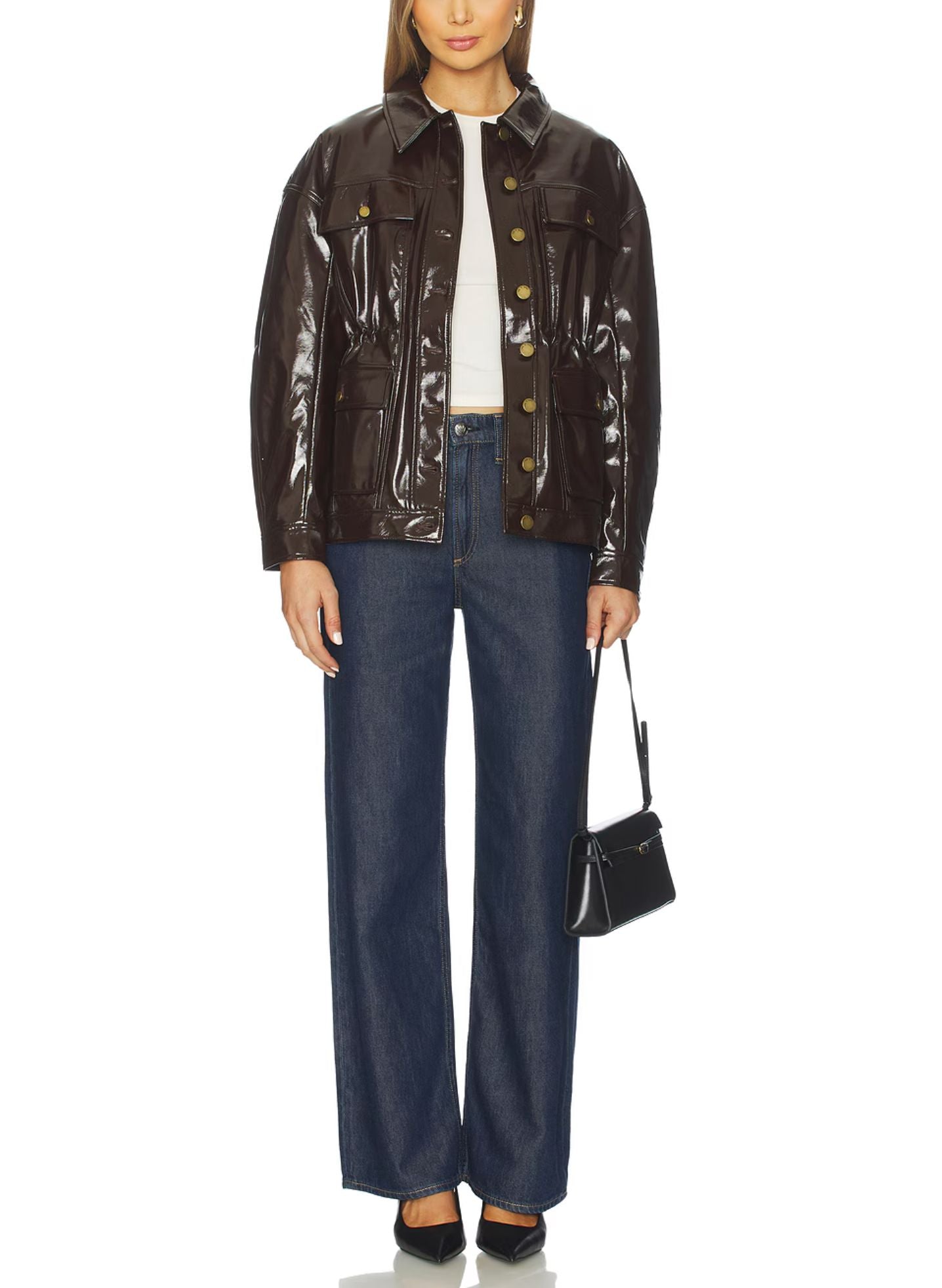 Featherweight Logan Mid Rise Wide Leg Jeans-Denim-Uniquities