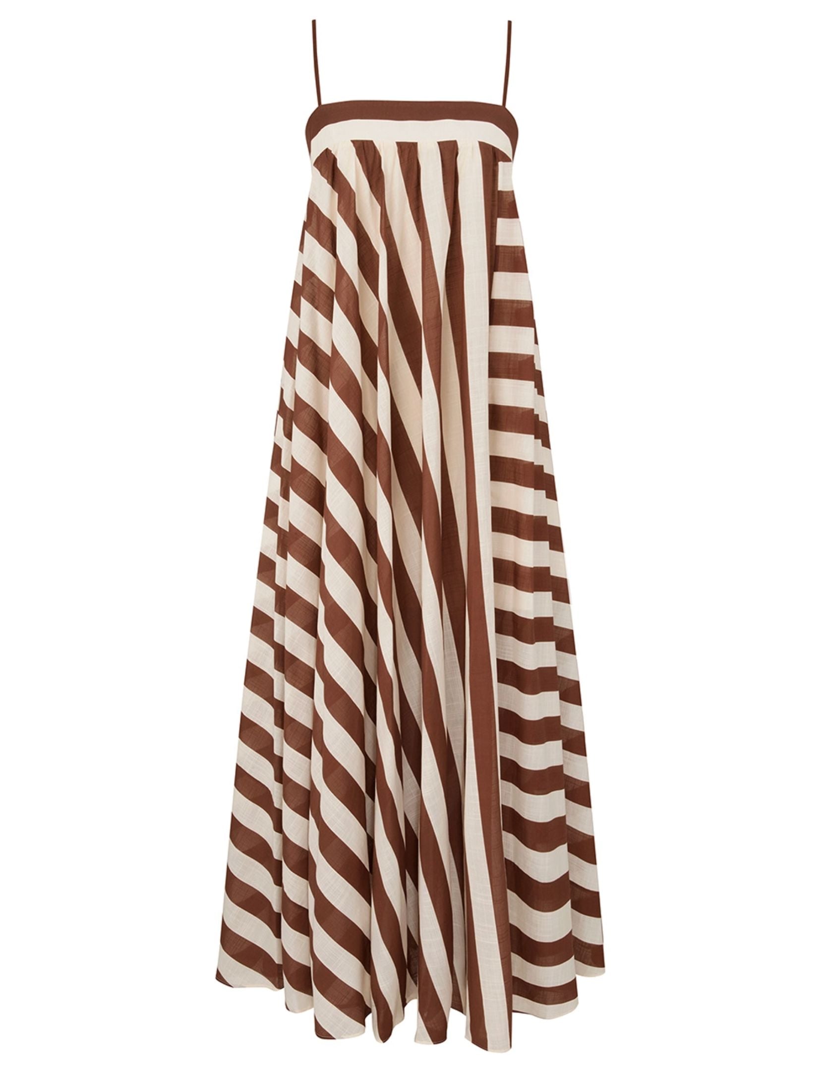 Daylight Stripe Maxi Dress-Dresses-Uniquities