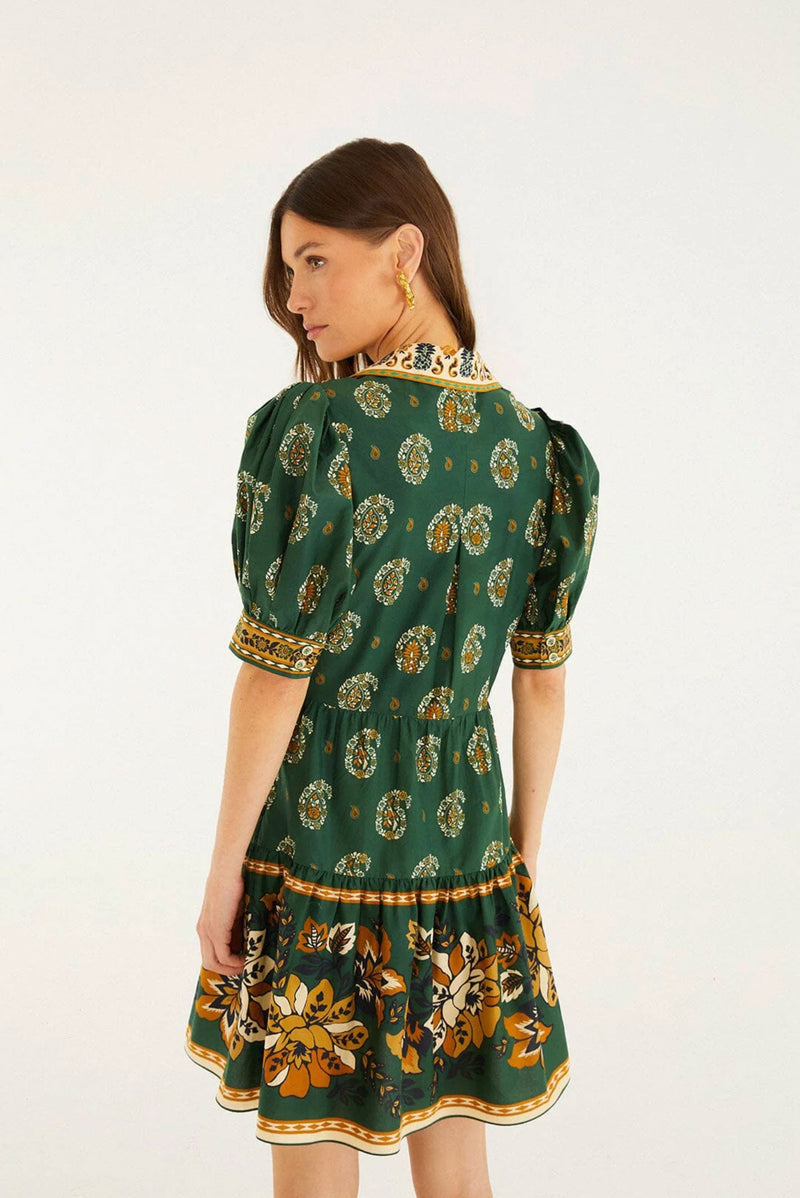 Ayla Green Mini Dress-Dresses-Uniquities