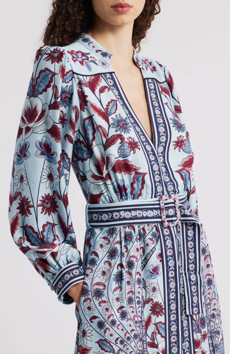 Marcelle Soft Blue Maxi Dress-Dresses-Uniquities