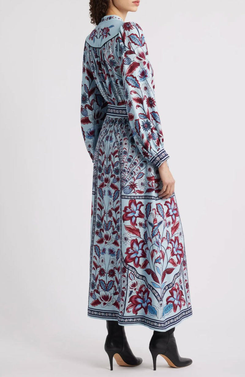 Marcelle Soft Blue Maxi Dress-Dresses-Uniquities