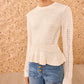 Aurelie Peplum Pullover-Sweaters-Uniquities