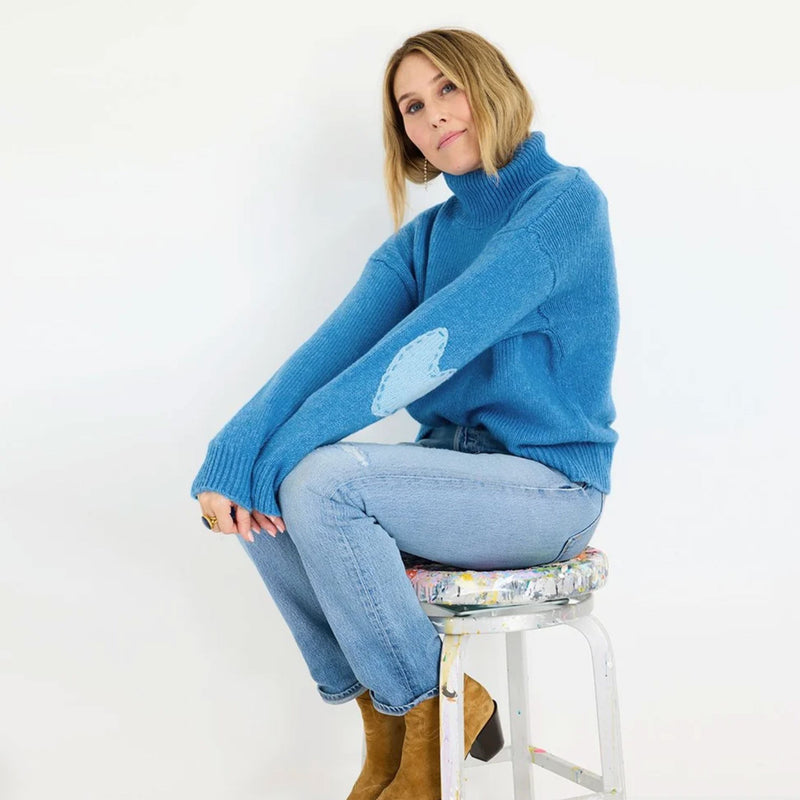 Lucy Mock Neck Sweater-Sweaters-Uniquities