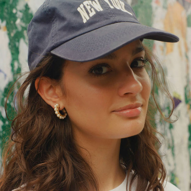 Wynnie Pearl Hoop-Jewelry-Uniquities