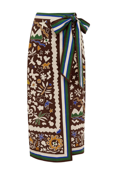 Maroc Wrap Skirt-Bottoms-Uniquities