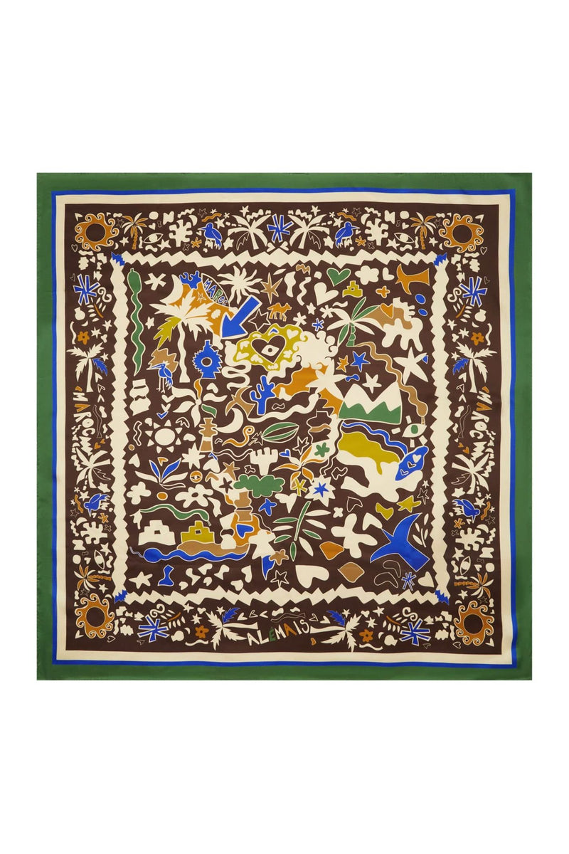 Maroc Silk Scarf-Accessories-Uniquities