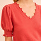 Polline Short Sleeve Top-Sweaters-Uniquities