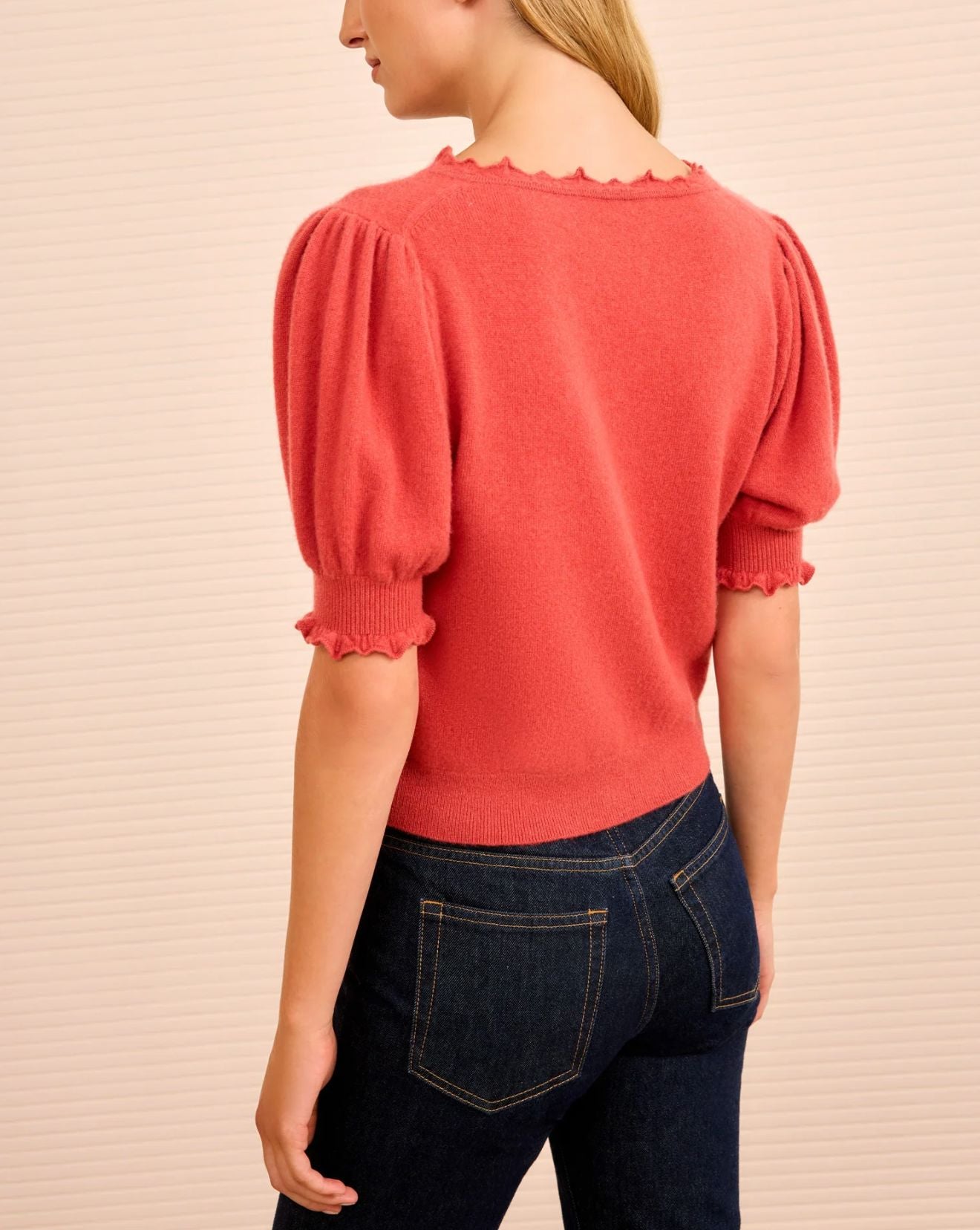 Polline Short Sleeve Top-Sweaters-Uniquities