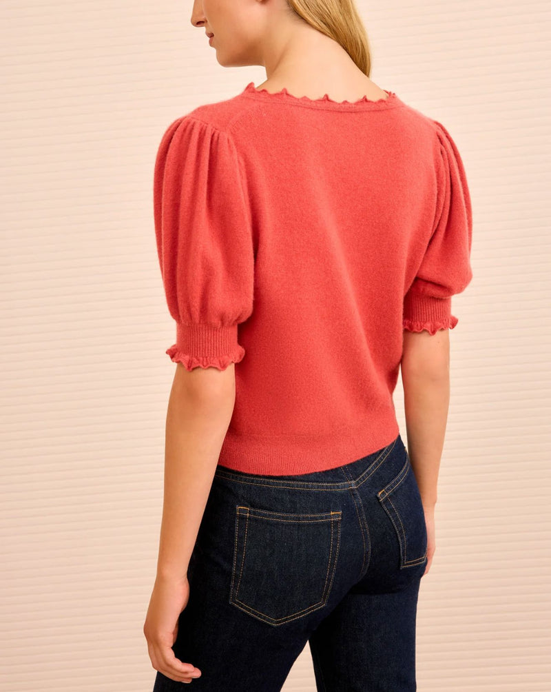 Polline Short Sleeve Top-Sweaters-Uniquities
