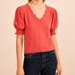 Polline Short Sleeve Top-Sweaters-Uniquities