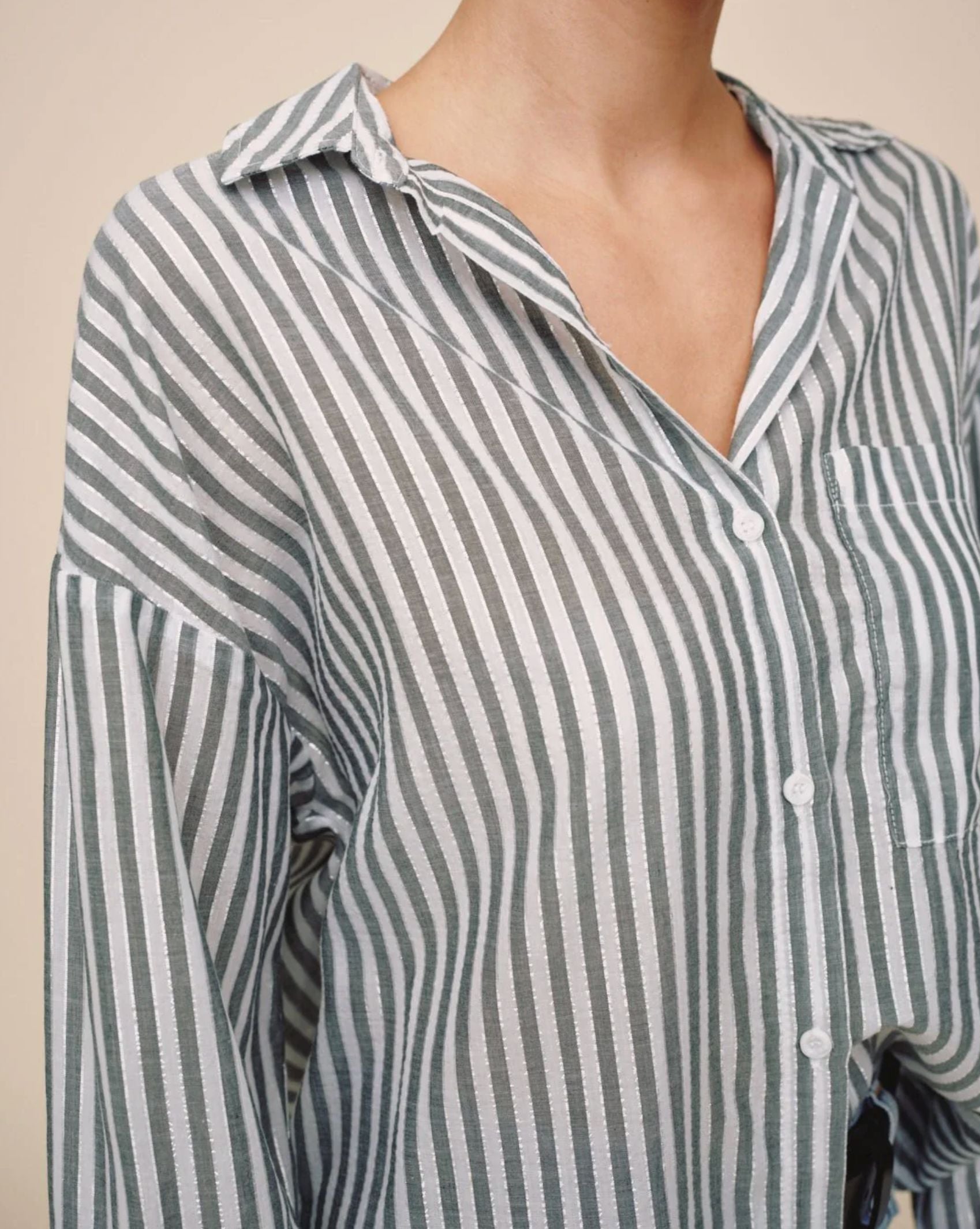 Oversized Pocket Shirt-Tops/Blouses-Uniquities