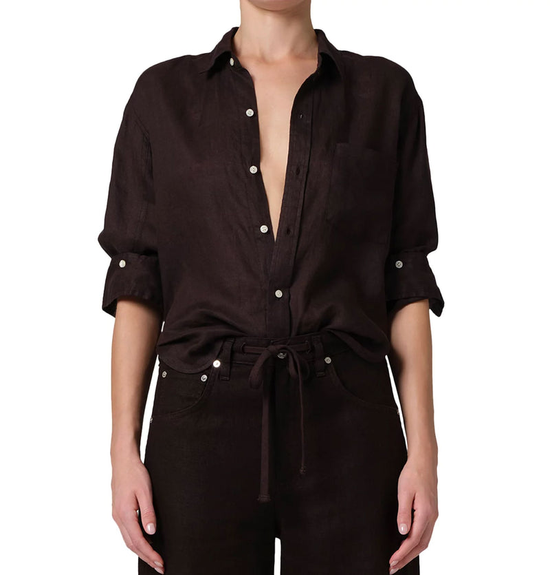 Kayla Shrunken Shirt-Tops/Blouses-Uniquities