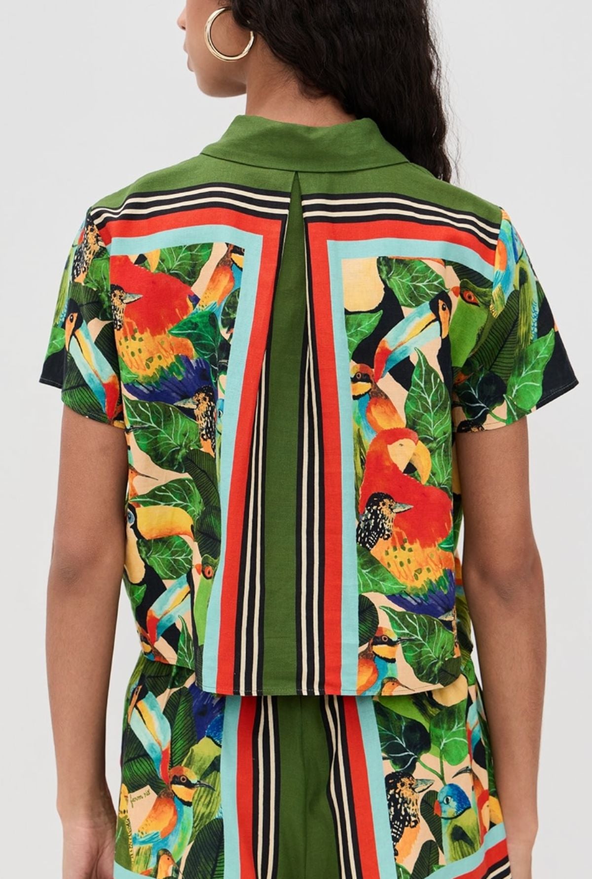 Bird Leaves Shirt-Tops/Blouses-Uniquities