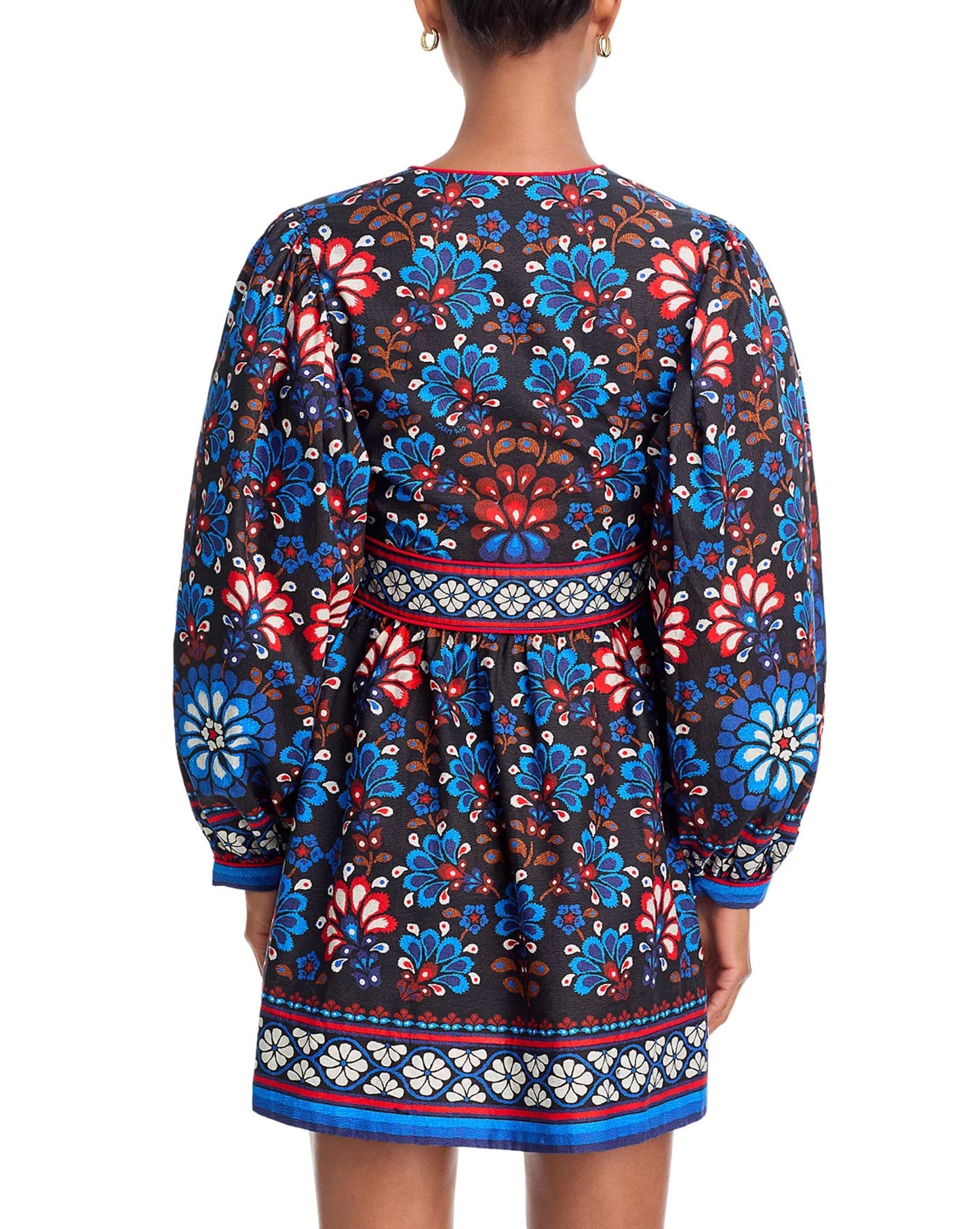 Latina Scarf Black Mini Dress-Dresses-Uniquities