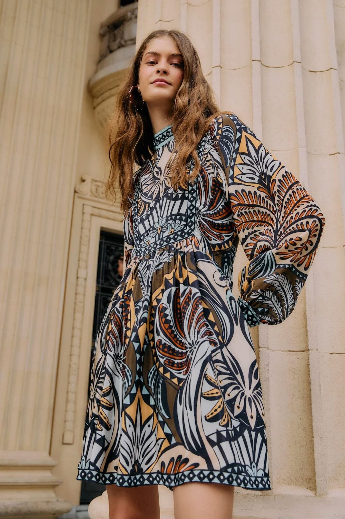 Balamana Multicolor Mini Dress-Dresses-Uniquities