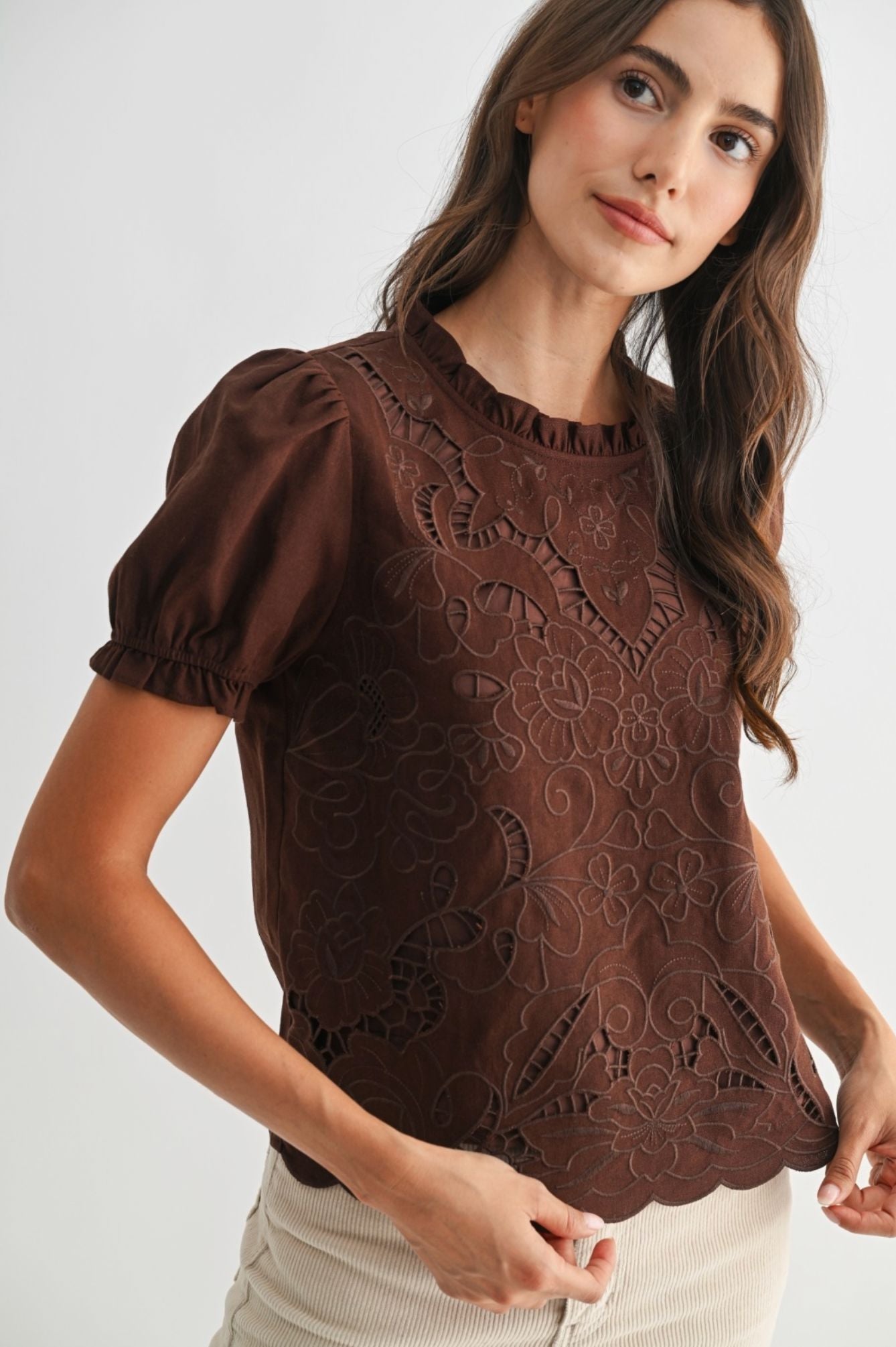 Carmen Embroidered Blouse-Tops/Blouses-Uniquities