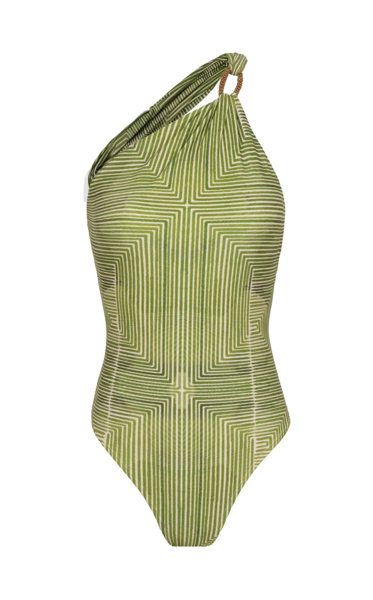 Detailed Shoulder One Piece-Swimwear-Uniquities