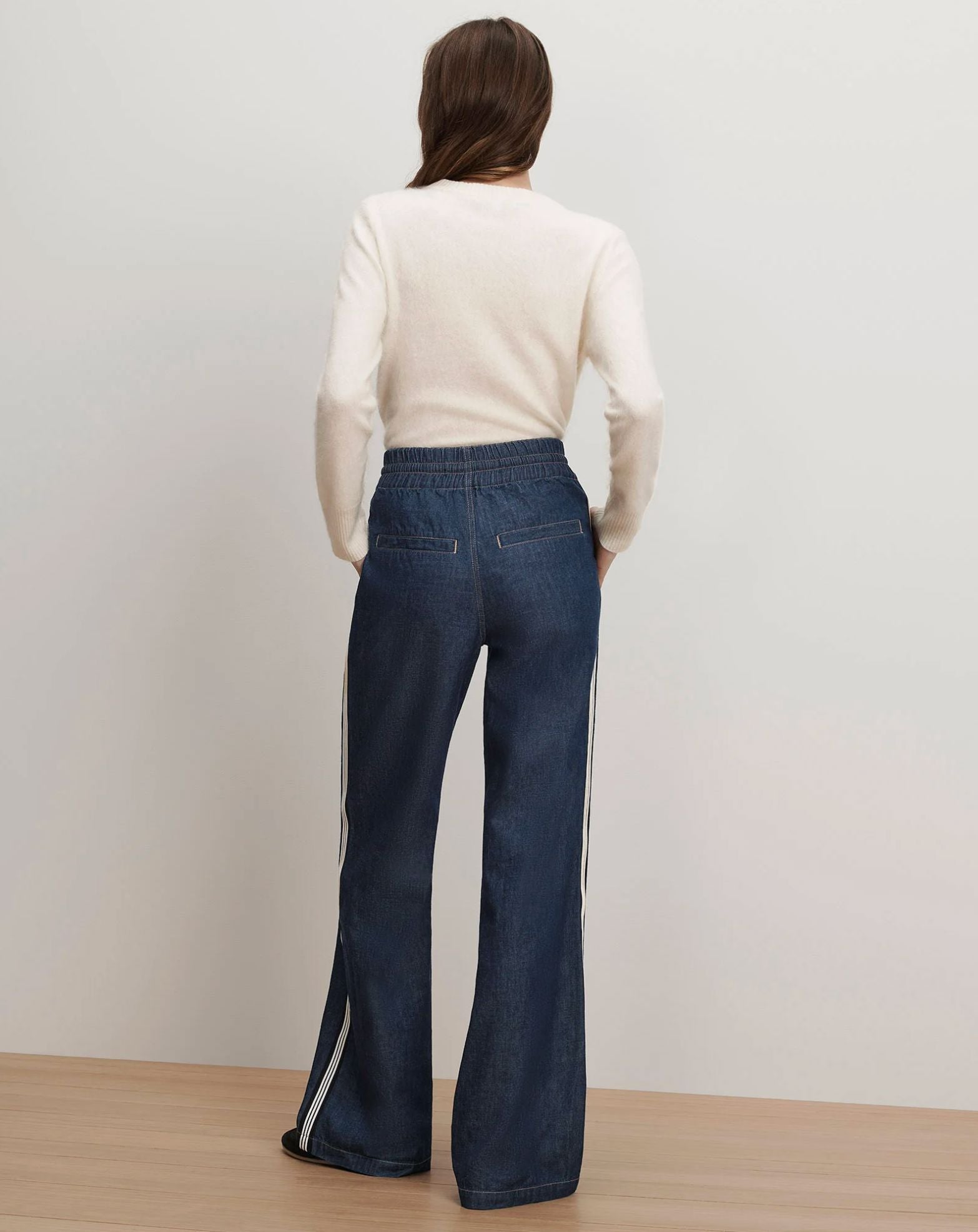 Taylor High Rise Wide Leg Jeans-Denim-Uniquities