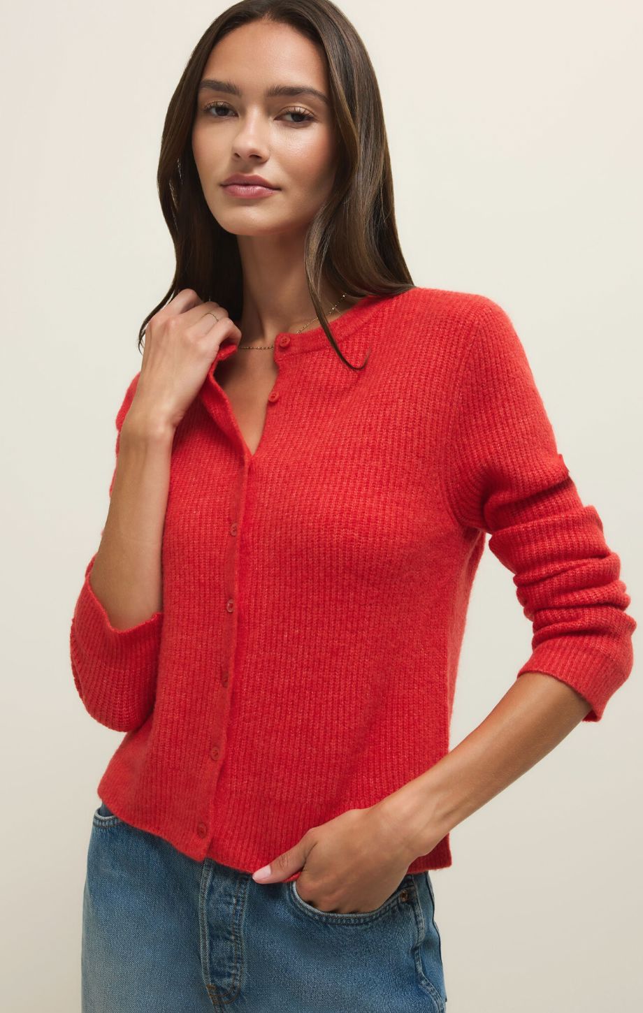 Medina Rib Cardigan-Sweaters-Uniquities