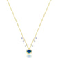 14k Opal Diamond Necklace-Jewelry-Uniquities