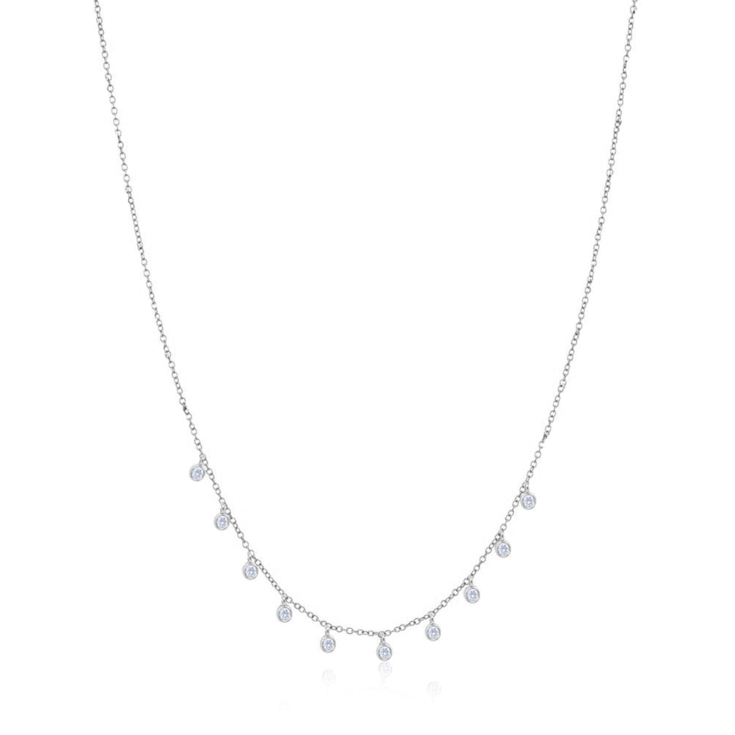 14k Bezel Layering Necklace-Jewelry-Uniquities