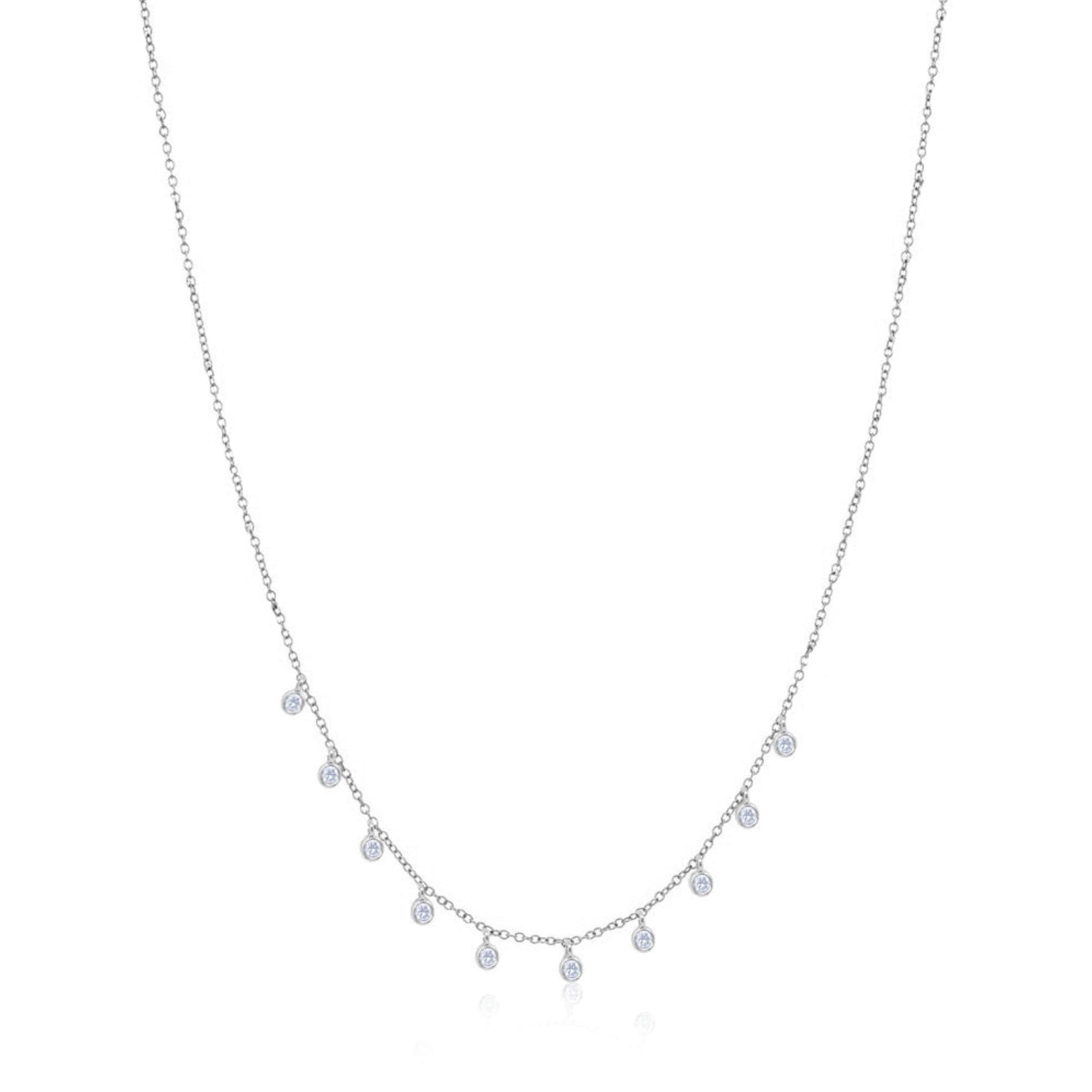 14k Bezel Layering Necklace-Jewelry-Uniquities
