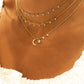 14k Bezel Layering Necklace-Jewelry-Uniquities