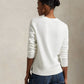 Linen Crewneck Bear Sweater-Sweaters-Uniquities