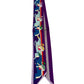 Twilly Scarf Purple Horses-Accessories-Uniquities