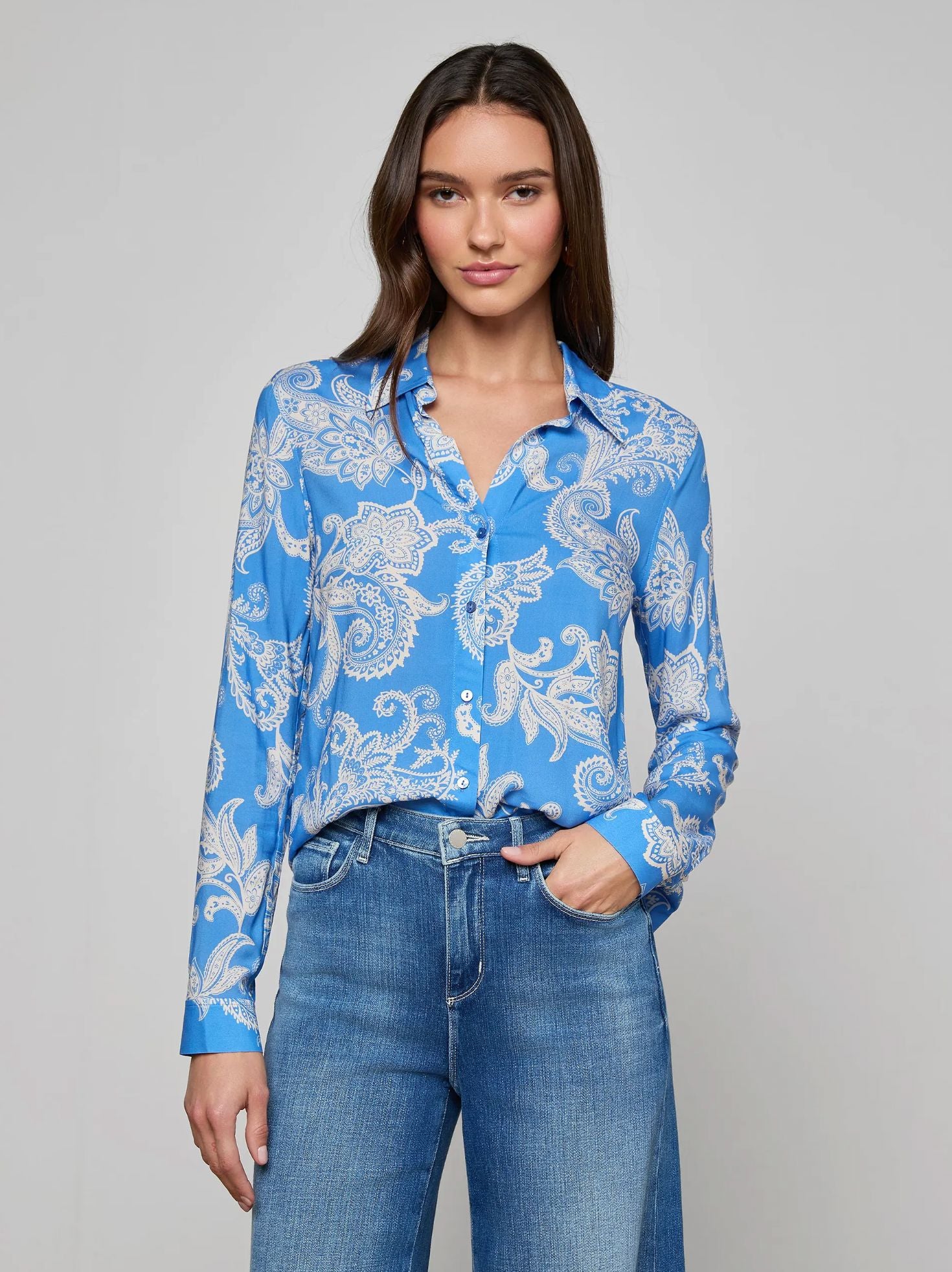 womens dress blouses Holly Long Sleeve Blouse – Uniquities