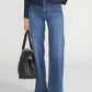 Le Slim Palazzo Modernist Pocket Jeans-Denim-Uniquities
