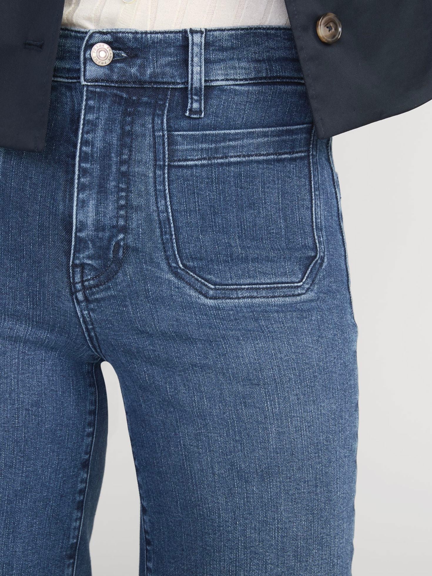 Le Slim Palazzo Modernist Pocket Jeans-Denim-Uniquities