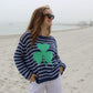 Shamrock Stripe Crew-Sweaters-Uniquities