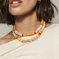 Cream Orange Seashell Puka Necklace-Jewelry-Uniquities