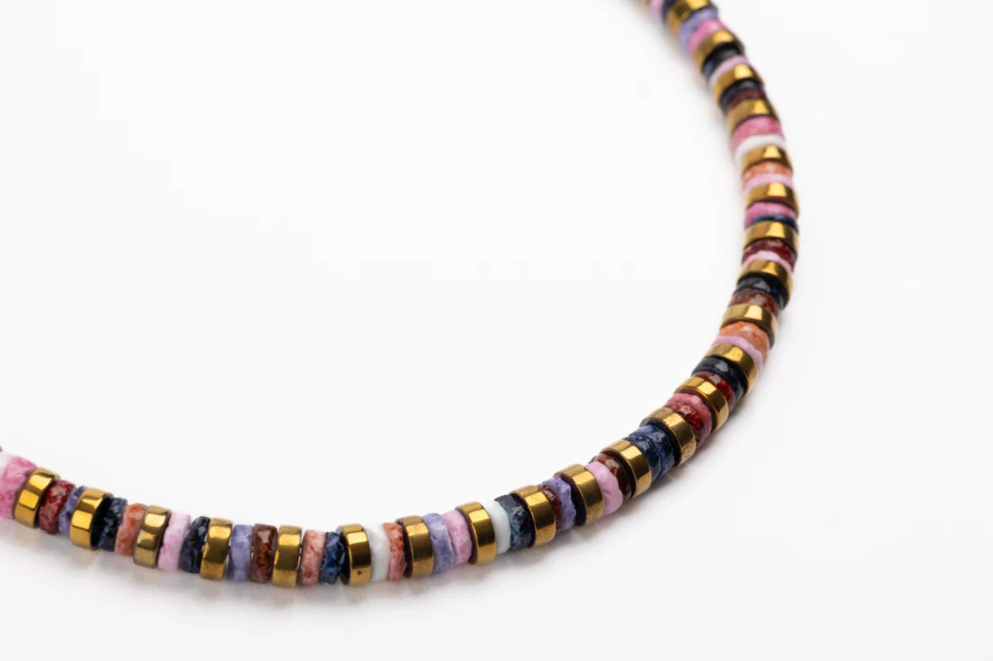 Multi Color Dyed Puka Necklace-Jewelry-Uniquities
