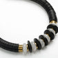 Black/Quartz Crystal Puka Necklace-Jewelry-Uniquities