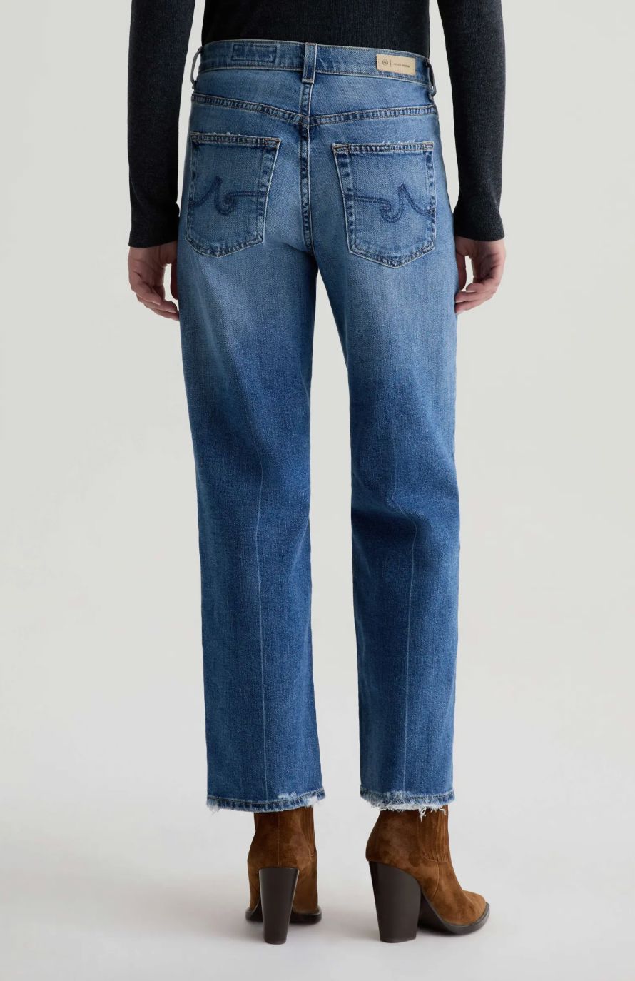 Brinley Crop Jeans-Denim-Uniquities