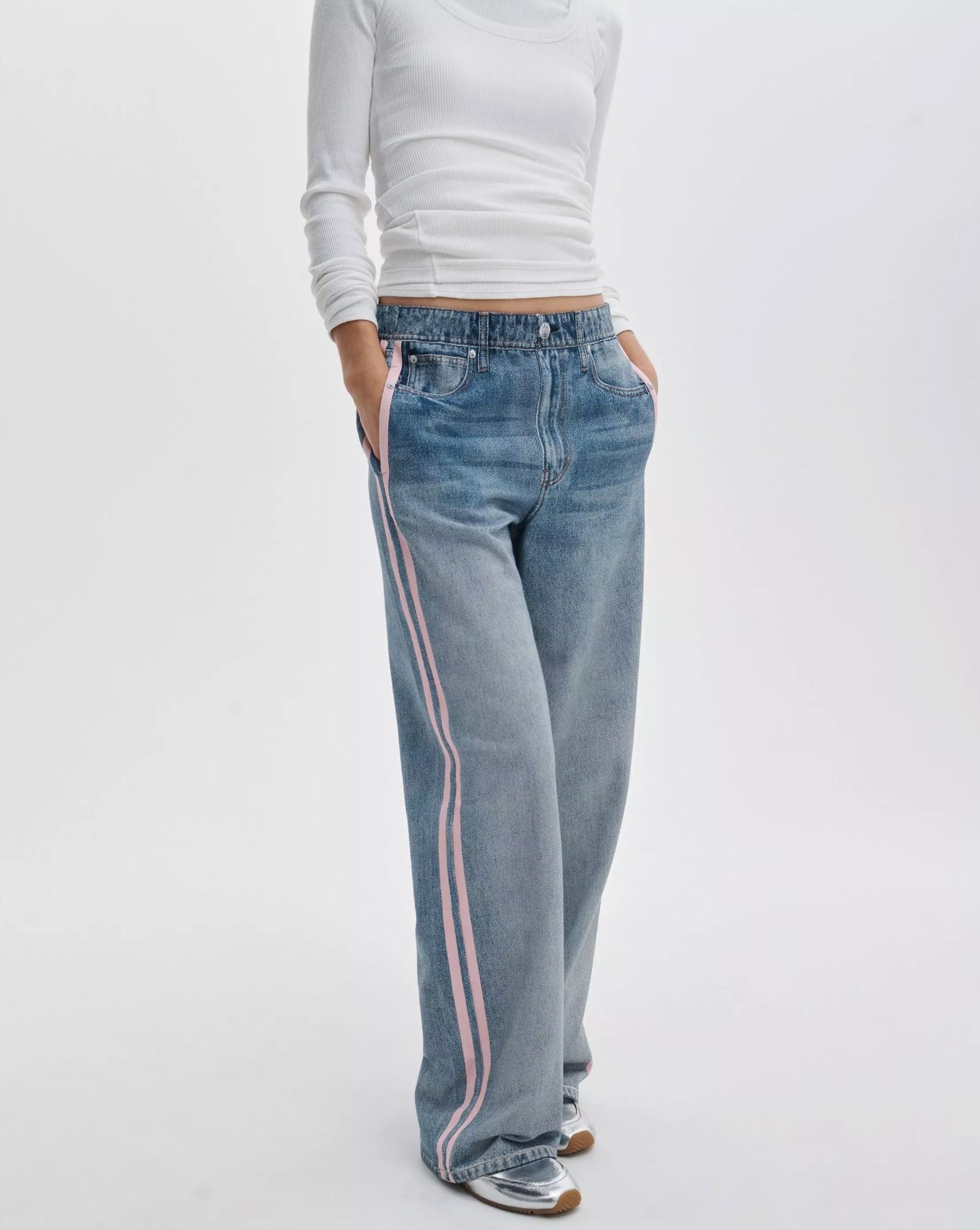 Miramar Terry Track Pant-Denim-Uniquities