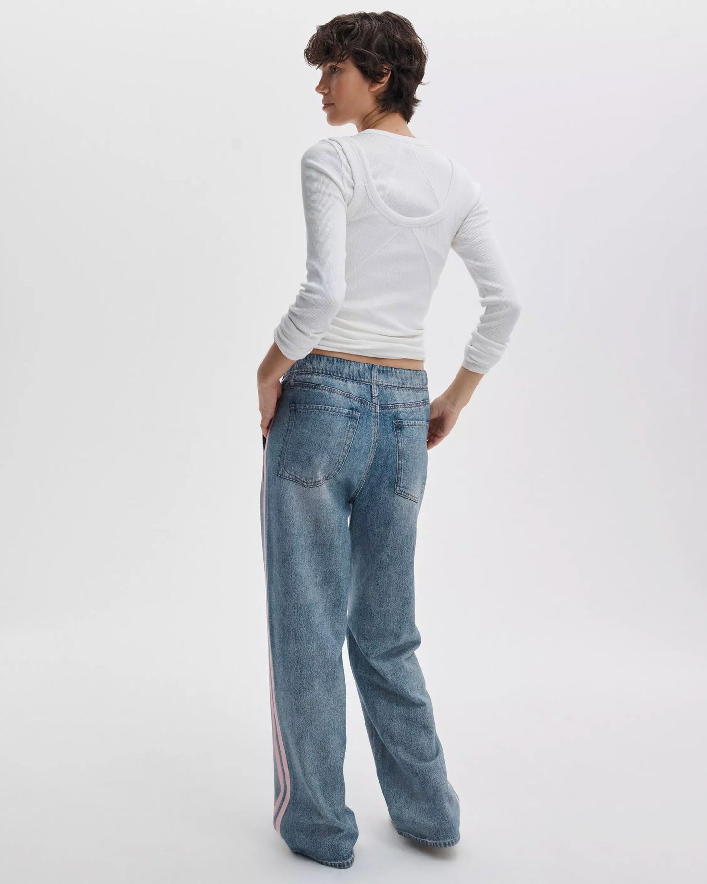 Miramar Terry Track Pant-Denim-Uniquities