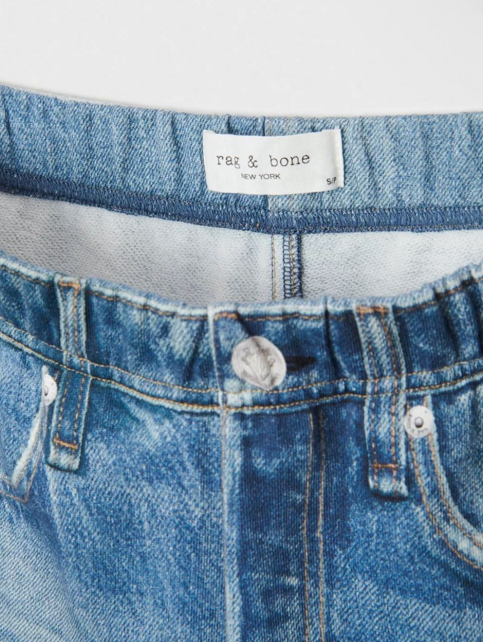 Miramar Terry Pull On Wide Leg-Denim-Uniquities