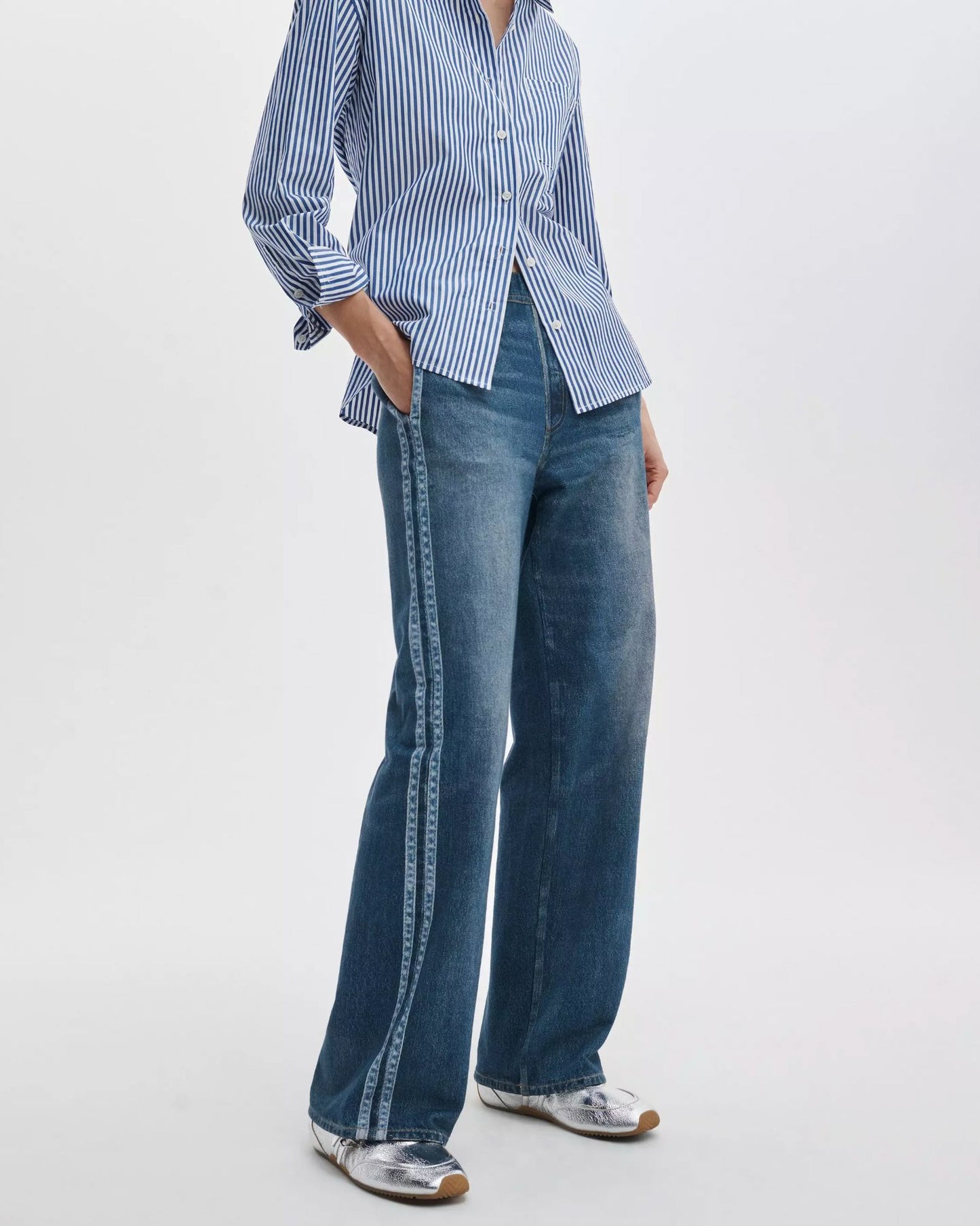 Miramar Terry Track Pant-Denim-Uniquities