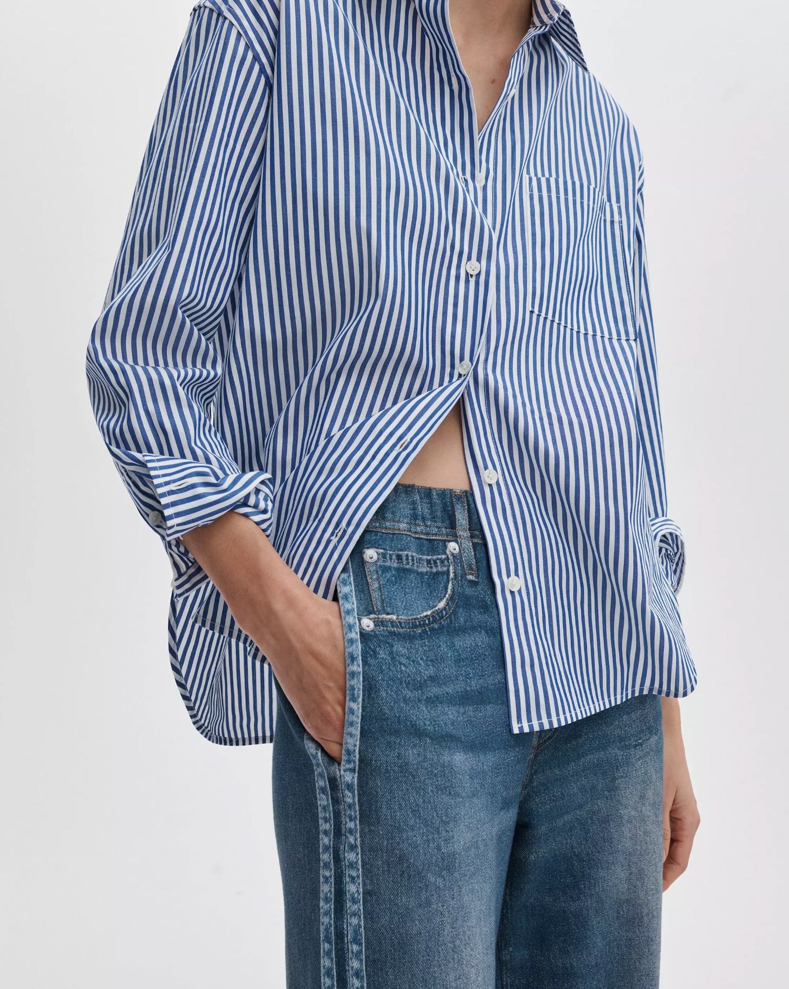 Miramar Terry Track Pant-Denim-Uniquities